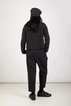 Micaela GregLoop Rib Top - Charcoal Alpaca -ANINE BING || ULLA JOHNSON || AGOLDE Shop Loop Rib Top Charcoal Alpaca 20231006170204 2