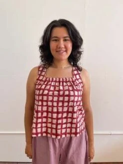 Happy French Ganghappyfrenchgang Louise Tank - Pink/Red -ANINE BING || ULLA JOHNSON || AGOLDE Shop Louise Tank Pink Red XS XXL 20231028001414 2