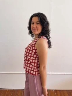 Happy French Ganghappyfrenchgang Louise Tank - Pink/Red -ANINE BING || ULLA JOHNSON || AGOLDE Shop Louise Tank Pink Red XS XXL 20231028001415