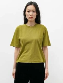 Margaret HowellCotton Linen Simple T-Shirt - Zest