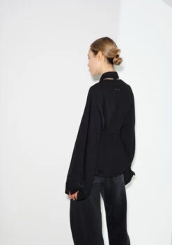 MM6 Maison MargielaFluid Poly Shirt - Black 7 MM6 Maison MargielaFluid Poly Shirt - Black -ANINE BING || ULLA JOHNSON || AGOLDE Shop MM6 Fluid Poly Shirt Black 20230908192519