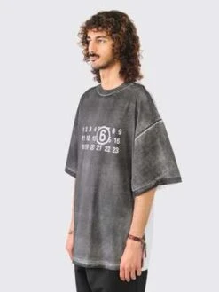 MM6 Maison MargielaPrinted T-Shirt - White/Black -ANINE BING || ULLA JOHNSON || AGOLDE Shop MM6 Maison Margiela Printed T Shirt White Black 20231023232017