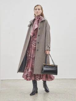 Maison De InesWool Stitch Coat II - Gray/Purple 11 Maison De InesWool Stitch Coat II - Gray/Purple -ANINE BING || ULLA JOHNSON || AGOLDE Shop Maison De Ines Wool Stitch Coat II Red Brick 20231028001530