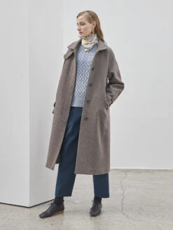 Maison De InesWool Stitch Coat II - Gray/Purple 10 Maison De InesWool Stitch Coat II - Gray/Purple -ANINE BING || ULLA JOHNSON || AGOLDE Shop Maison De Ines Wool Stitch Coat II Red Brick 20231028001538