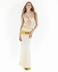 NASTYAMASHAMesh Bodysuit - Butter Yellow