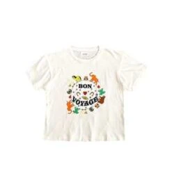 MonokiBon Voyage Tee - Multi -ANINE BING || ULLA JOHNSON || AGOLDE Shop Monoki Bon Voyage Tee in Multi 20231031224931