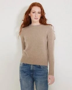 Not MondayJane Cashmere Crewneck - Latte
