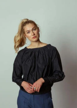 OdeehTaffeta Shirt - Navy