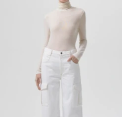 AGOLDEPascale Turtleneck - Oat Milk