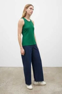 KowtowRacer Back Singlet - Evergreen -ANINE BING || ULLA JOHNSON || AGOLDE Shop Racer Back Singlet 20230201204927 1