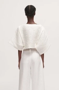 Rachel ComeySomera Top - Off White Smocked Cotton 7 Rachel ComeySomera Top - Off White Smocked Cotton -ANINE BING || ULLA JOHNSON || AGOLDE Shop Rachel Comey Somera Top Off White Smocked Cotton 20230317085710 2