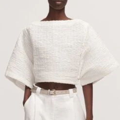 Rachel ComeySomera Top - Off White Smocked Cotton