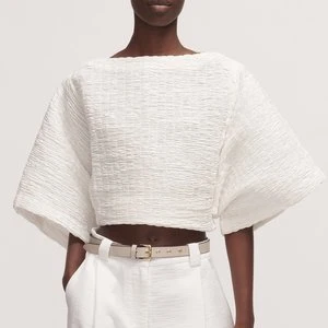 Rachel ComeySomera Top - Off White Smocked Cotton 1 Rachel ComeySomera Top - Off White Smocked Cotton