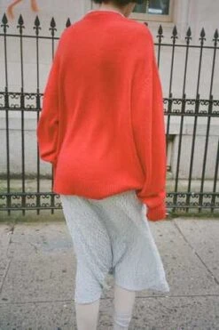 Maryam Nassir ZadehDavis Sweater - Red -ANINE BING || ULLA JOHNSON || AGOLDE Shop Red Davis Sweater 20231030022132 2