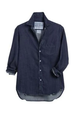 Frank & EileenRelax Button-Up Shirt - Distressed Rinse
