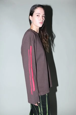 KkCoRhinestone 'From Outer Space' Tee - Brown 2 KkCoRhinestone 'From Outer Space' Tee - Brown - Image 2