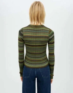 RE/DONERib Crew Neck - Green Dye 9 RE/DONERib Crew Neck - Green Dye -ANINE BING || ULLA JOHNSON || AGOLDE Shop Rib Crew Neck 20231005002341 3