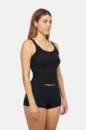 LACAUSA ClothingRibbed Finn Tank - Tar 2 LACAUSA ClothingRibbed Finn Tank - Tar - Image 2