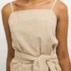 Rita RowMACARIO WRAP TOP - Sand Gingham