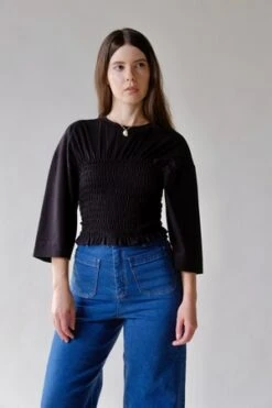 Rita RowNavajo Tee - Black -ANINE BING || ULLA JOHNSON || AGOLDE Shop Rita Row Navajo Tee in Black 20230928015614 1