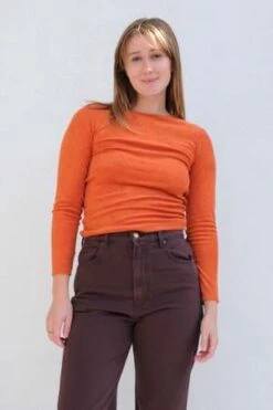 BaserangeSS23 Omo Long Sleeve - Ven Orange