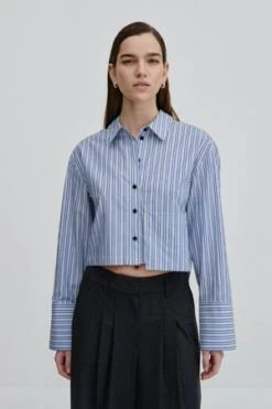 BIRGITTE HERSKINDSamuel Shirt - Blue Stripe 9 BIRGITTE HERSKINDSamuel Shirt - Blue Stripe -ANINE BING || ULLA JOHNSON || AGOLDE Shop Samuel Shirt Blue Stripe 20231011013548 1