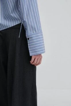 BIRGITTE HERSKINDSamuel Shirt - Blue Stripe 11 BIRGITTE HERSKINDSamuel Shirt - Blue Stripe -ANINE BING || ULLA JOHNSON || AGOLDE Shop Samuel Shirt Blue Stripe 20231011013548 3