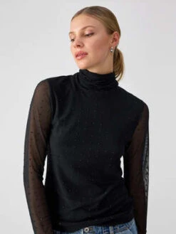 SanctuaryHighlight Of The Night Top - Black