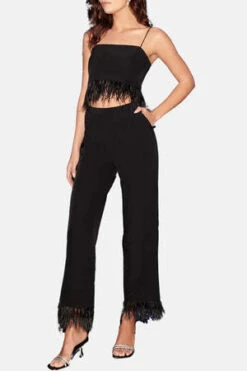 SaylorMessika Top And Pants Set - Black