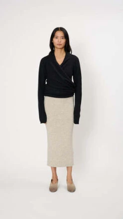 Lauren ManoogianSoft Mobius Cardigan - Black Melange