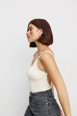 The Odder SideSophie Organic Cotton Bodysuit - Natural -ANINE BING || ULLA JOHNSON || AGOLDE Shop Sophie organic cotton bodysuit Natural 20231026045313 2