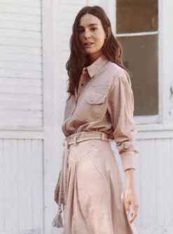 The Great.The Heritage Shirt - Heirloom Pink -ANINE BING || ULLA JOHNSON || AGOLDE Shop The Heritage Shirt Heirloom Pink 20230927230403