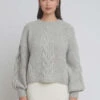 ELEVEN SIXVaida Sweater - Pale Grey Melange