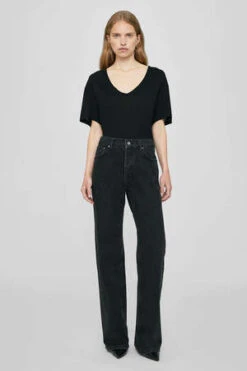 Anine BingVale Cashmere Blend Tee - Black