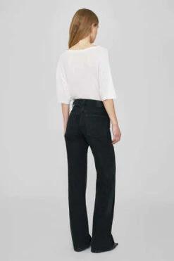 Anine BingVale Cashmere Blend Tee - Off White -ANINE BING || ULLA JOHNSON || AGOLDE Shop Vale Tee in Off White Cashmere Blend 20231018212157 2