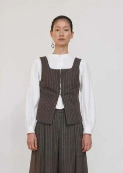 AMOMENTOLace Trim Shirt - White