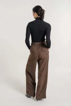 LAUDE THE LABELHepburn Trousers - Basalt Brown -ANINE BING || ULLA JOHNSON || AGOLDE Shop hepburn trousers 20231026011800