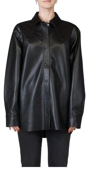 ANINE BING || ULLA JOHNSON || AGOLDE Shop -ANINE BING || ULLA JOHNSON || AGOLDE Shop Leif Vegan Leather Button Down 20230428023840 2